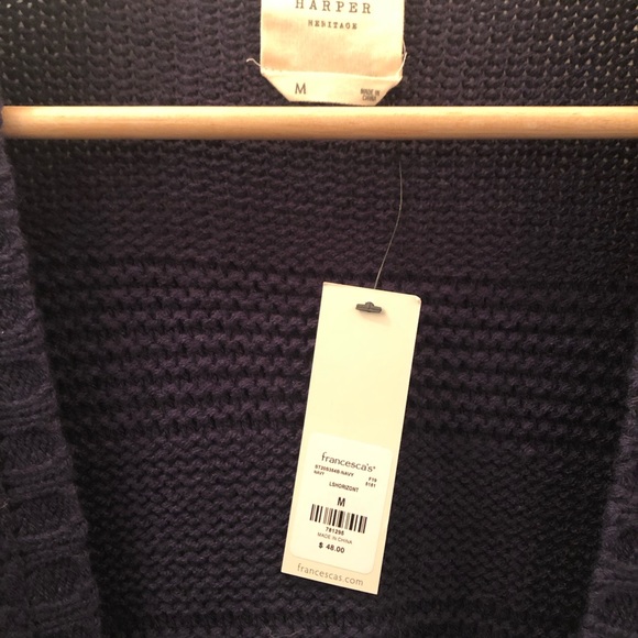 Francesca’s, Harper Heritage Lounge Cardigan, Cable Knit, Size: Medium - Picture 2 of 7